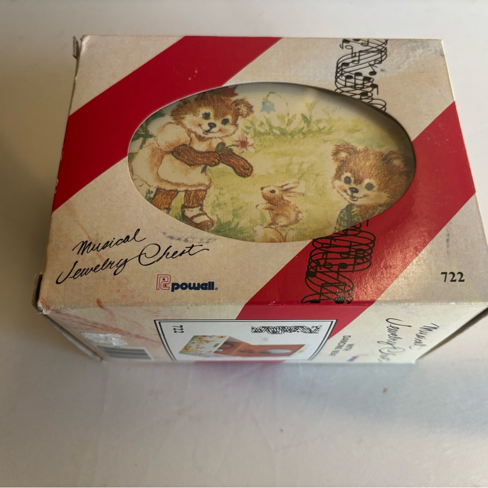 Powell Musical Jewelry Chest with Bear Design